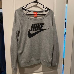 Nike off shoulder sweatshirt